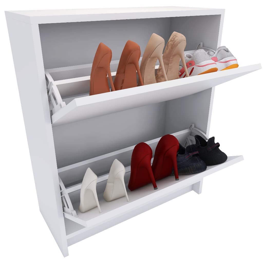 Sapateira Vertical Organizadora 2 Portas - Branco
