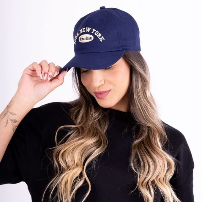 Boné Feminino e Estiloso Ideal para Passeios ou Praia Super Confortável Retrô de Algodão Macio