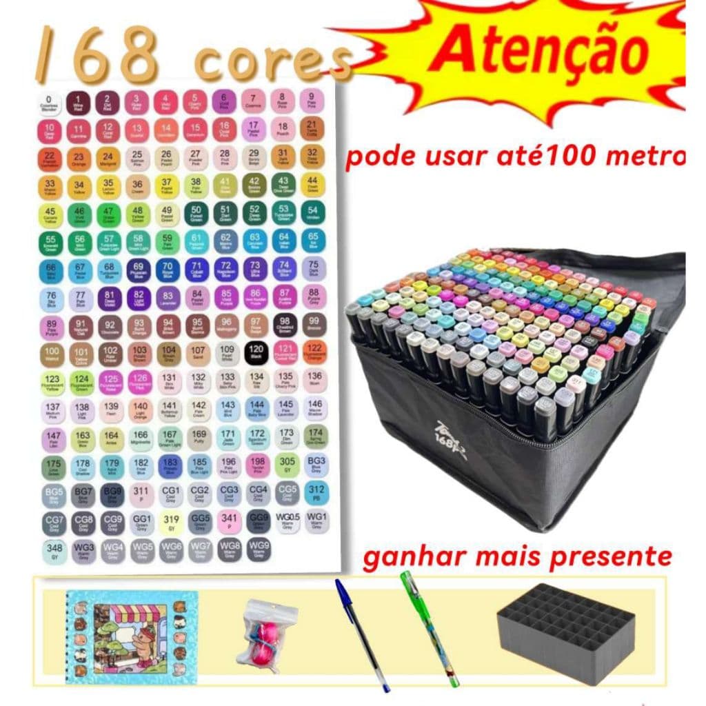 24/36/48/60/80/100/120/168 Cores touch "HAOYUE" Caneta Ponta Dupla/Pintura De Arte/Aquarela/Material Escolar/Escritório