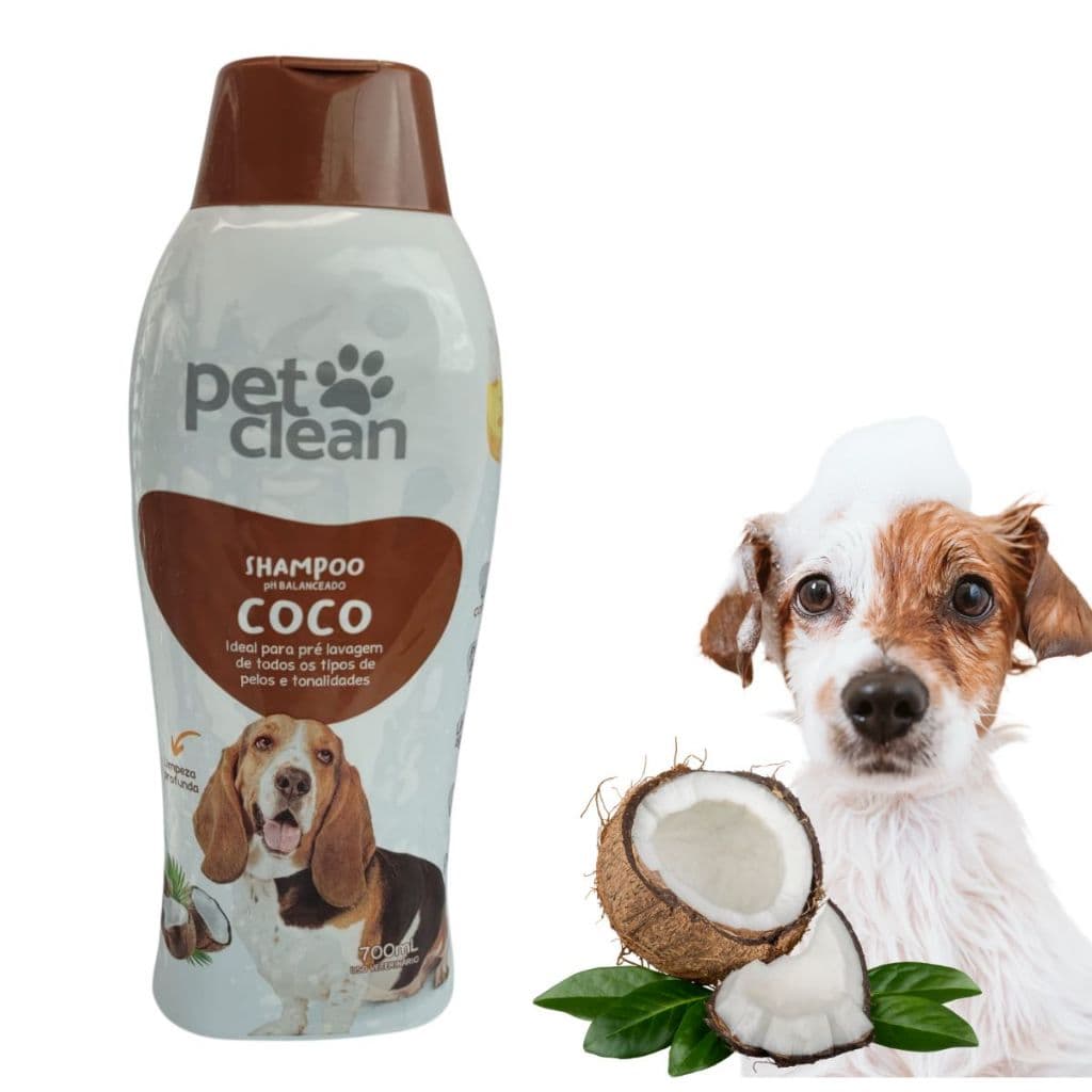 Shampoo Pet Clean PetClean Coco Cães Cachorros Pet 700ml