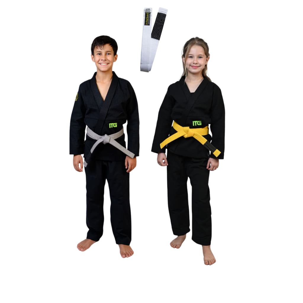 Kimono Jiu Jitsu, Infantil Masculino, Faixa com ponteira - Unissex In The Guard