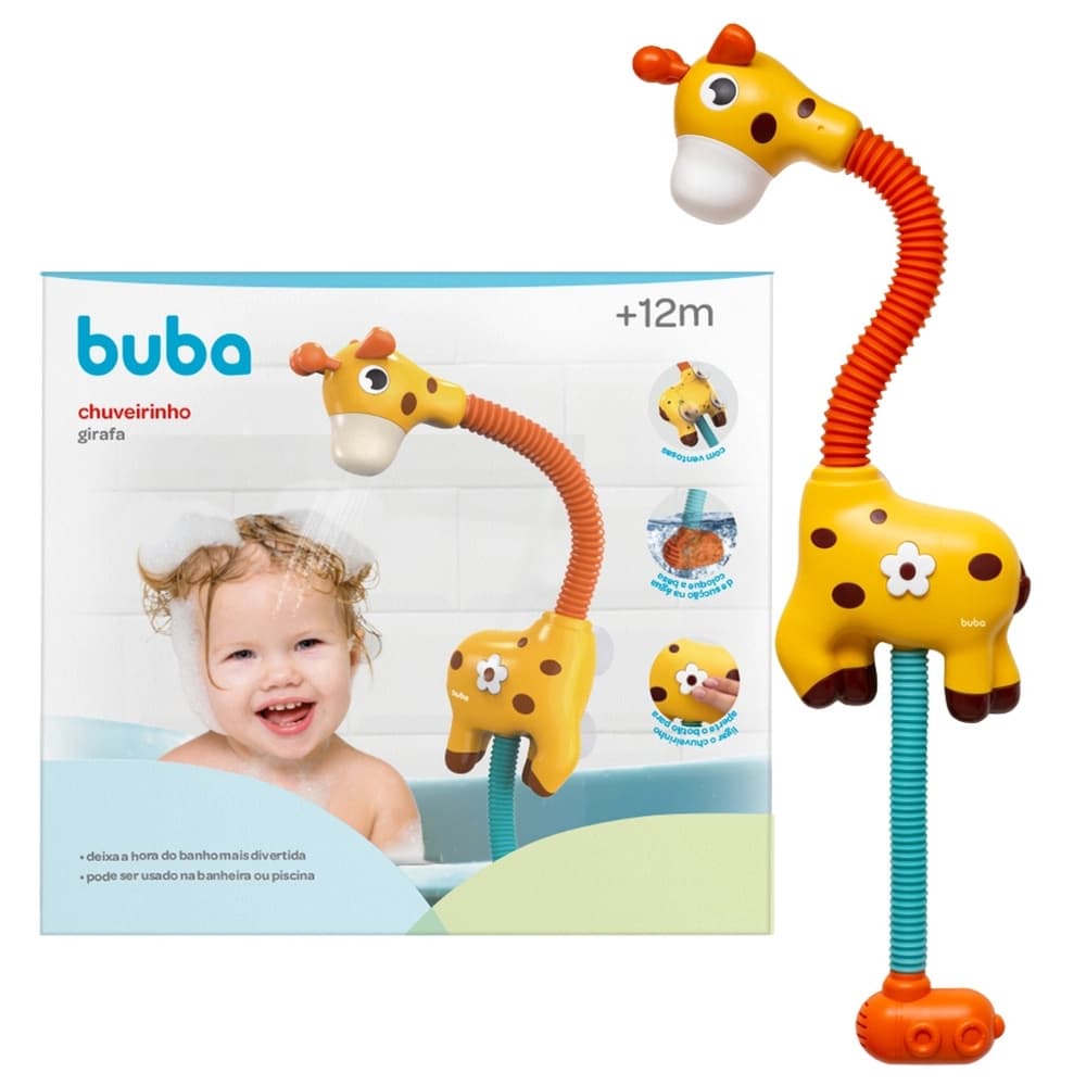 Brinquedo de Banho Buba Coala e Girafa – Chuveirinho Divertido para Bebê