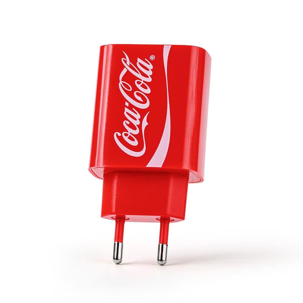 Carregador Turbo GaN USB-C 30W Vermelho | GaN Charger Coca-Cola