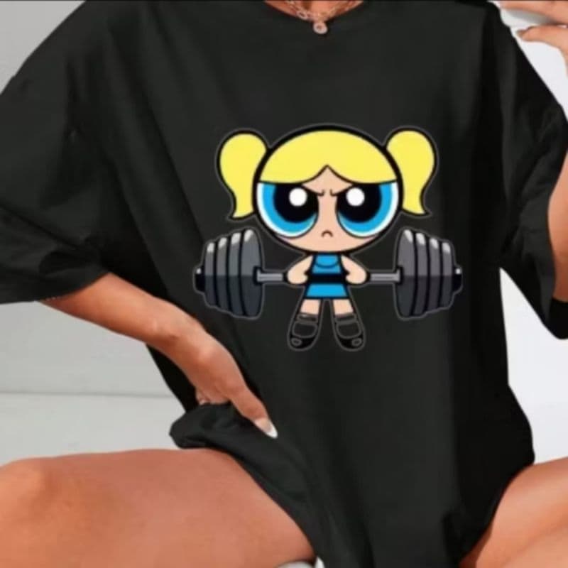Camiseta T-shirt 100% Algodão  Academia Gym Treino Musculação Feminina
