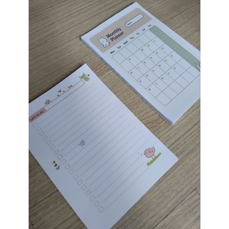 Recargas de Papel para Agenda A5 A6 Kawaii - 45 Folhas
