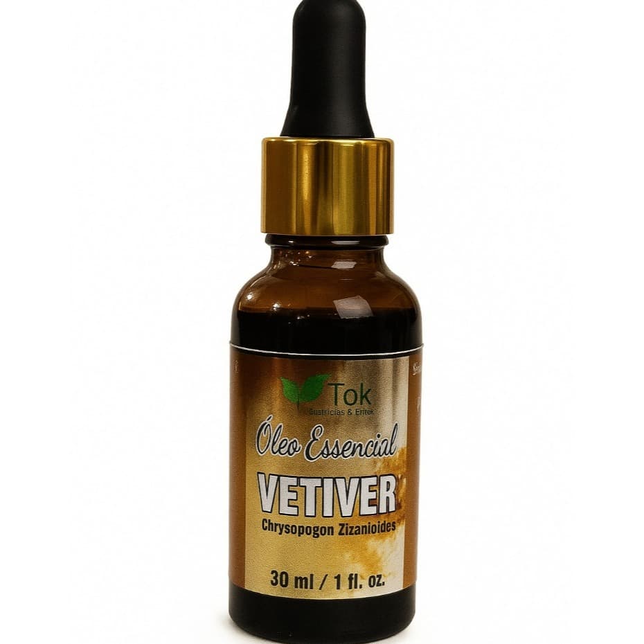 ÓLEO ESSENCIAL VETIVER - TOK ESSÊNCIAS - 30ML