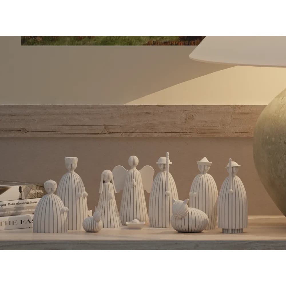 Presépio Natalino Minimalista e Moderno Completo com 11 Peças em Impressão 3D
