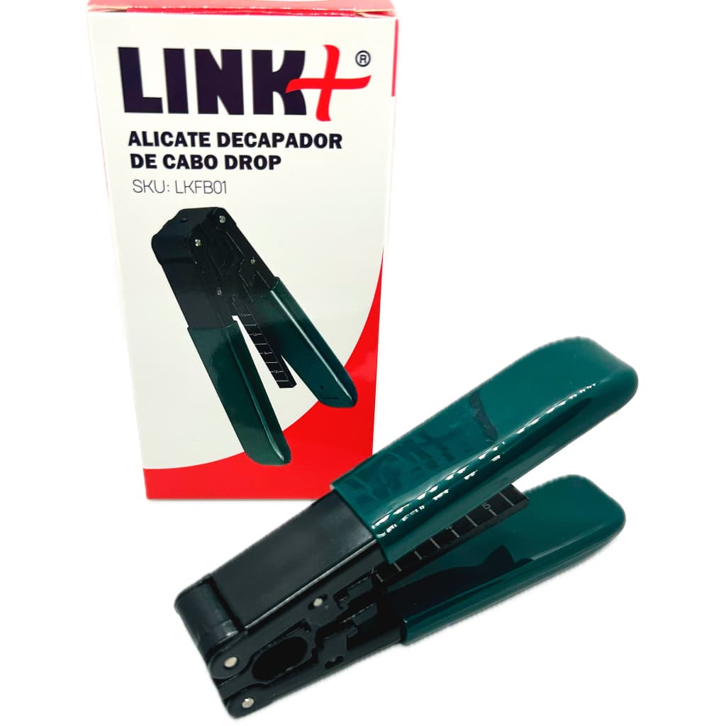 Alicate Decapador Fibra Optica Cabo Drop Flat Ftth Fibra - LINK+