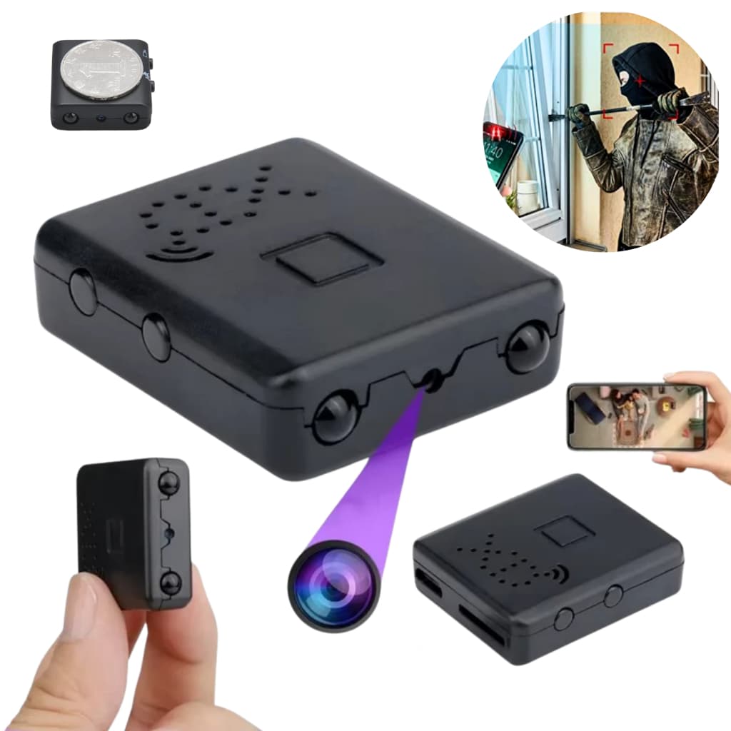 Micro Câmera Secreta Oculta Mini Infravermelho Video Audio Wifi 1080p