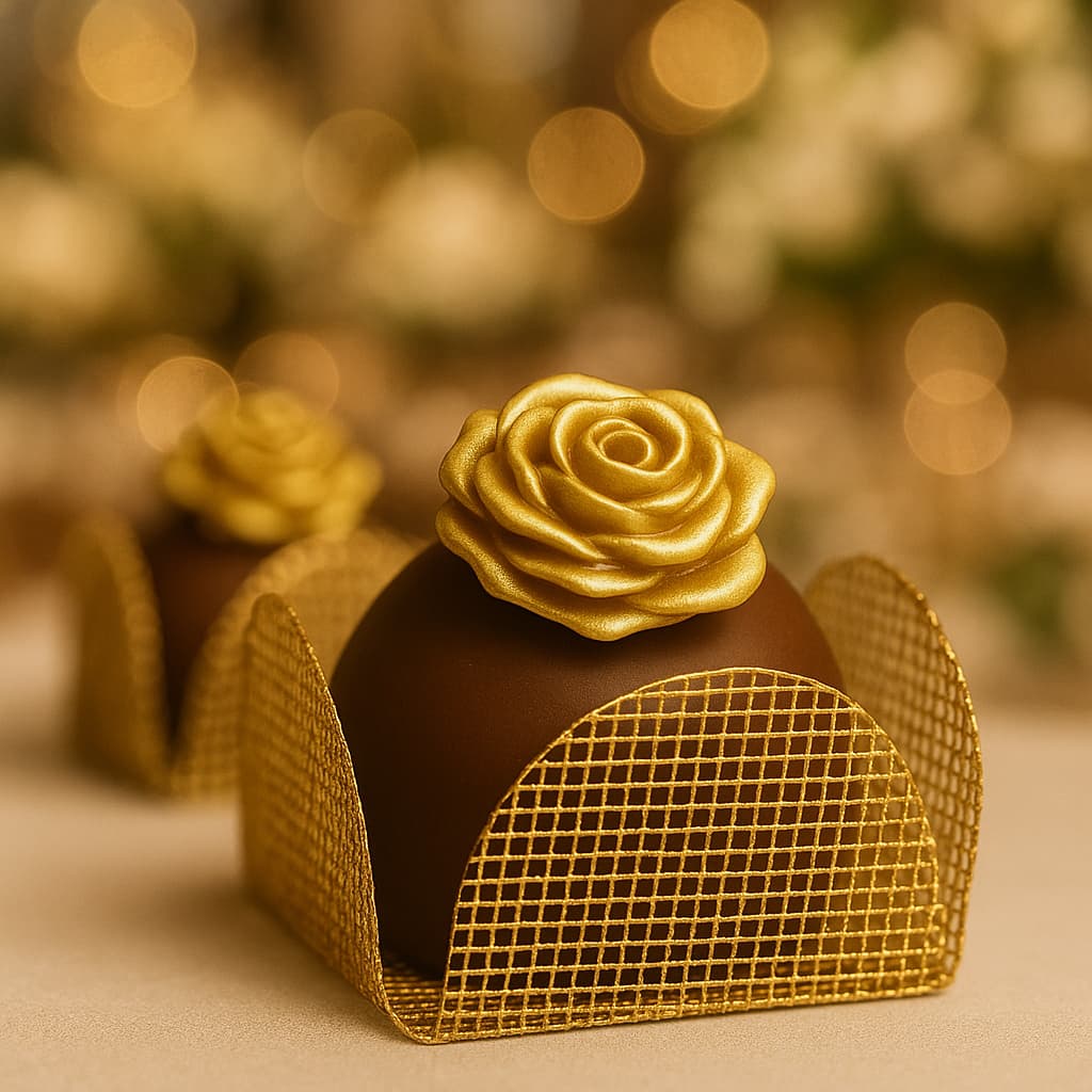 40 Forminhas Caixeta De Tela Escocia para doces finos, Casamento