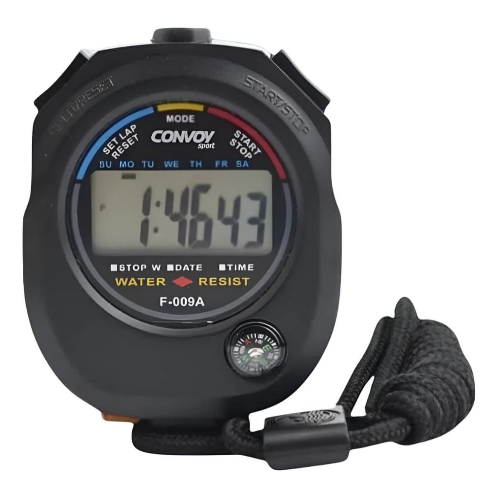 Cronômetro Digital Esportivo Com Bussula Convoy Sport Cor Preto