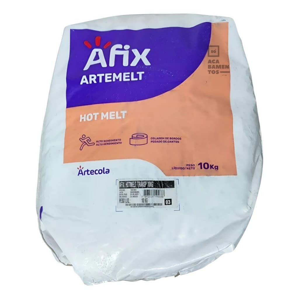 Cola Granulada 1814 Afix Hotmelt Transparente 10kg Artecola