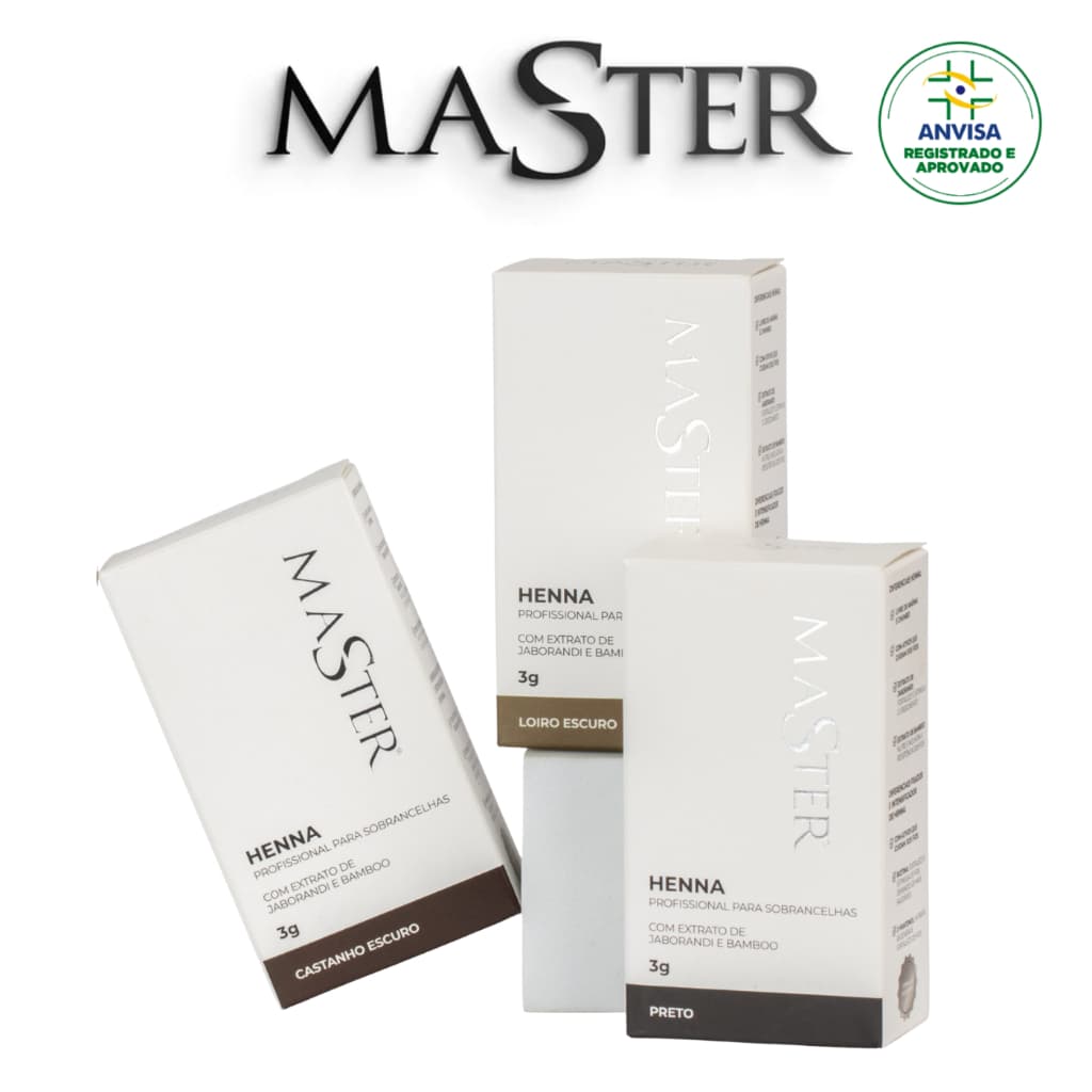 Kit Henna Sobrancelhas Master Profissional Jaborandi | Coloração Preenchimento Crescimento