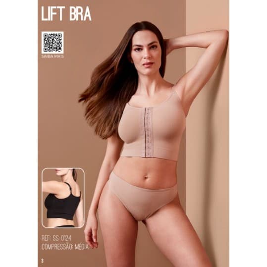 Sutiã pós cirurgico Lift Bra Unna&Co