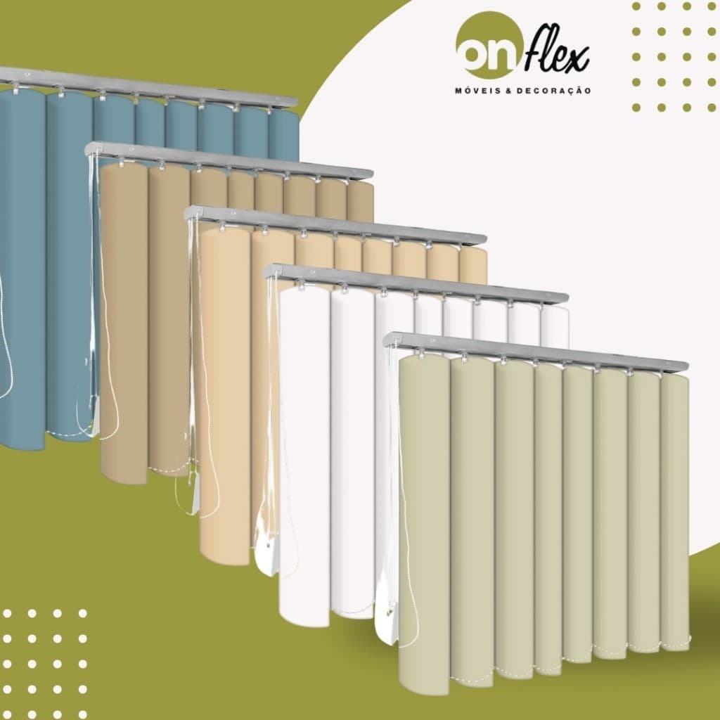 Persiana Vertical PVC Sob Medida – Ideal para Banheiro, Cozinha e Sala