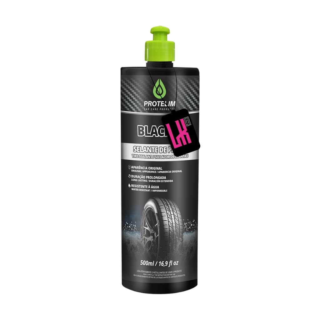 Black X 500ml Protelim - Pneu Pretinho Acetinado