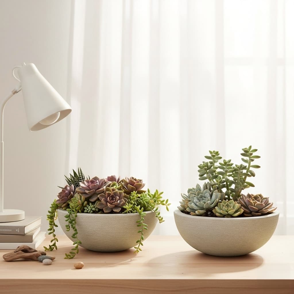 Vaso de mesa Decorativo para plantas artificial arranjo suculentas banheiro em Polietileno 2L