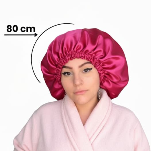 Touca de Cetim extra grande dupla face anti frizz
