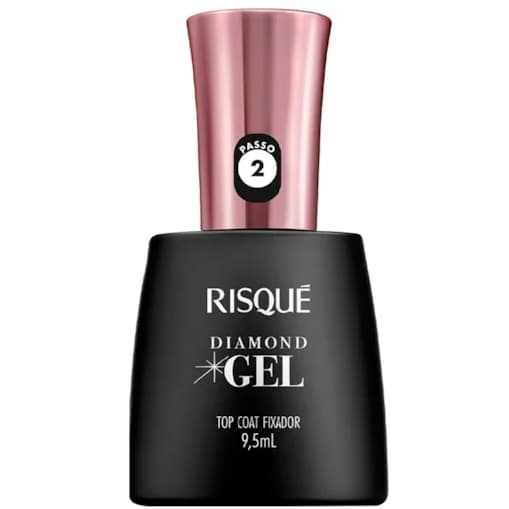 Risqué Top Coat Fixador Diamond Gel Cremoso - 9, 5 ml