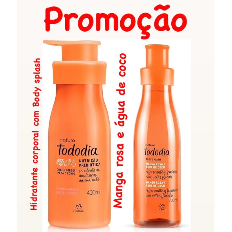Manga Rosa e Agua de Coco Natura Tododia - Variações