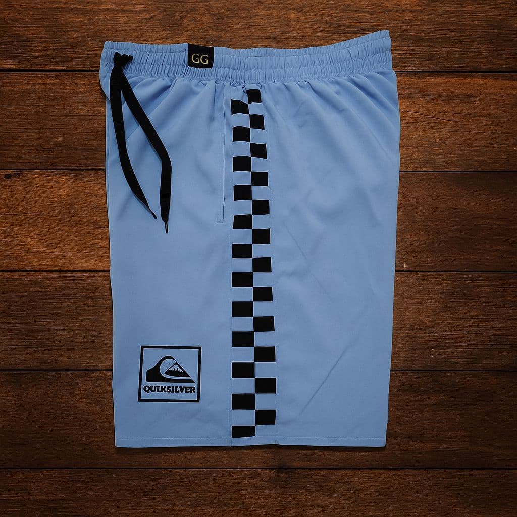 Bermuda Quiksilver Elastano Tactel Masculina Bolso Lateral Academia - Moda Praia, pano molinho Verão