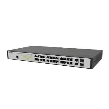 Switch Intelbras SG 2404MR L2+ 24 Portas – 4 RJ45 + 4 Mini GBIC, Alta Performance e Gerenciamento Avançado | ByteCycle E
