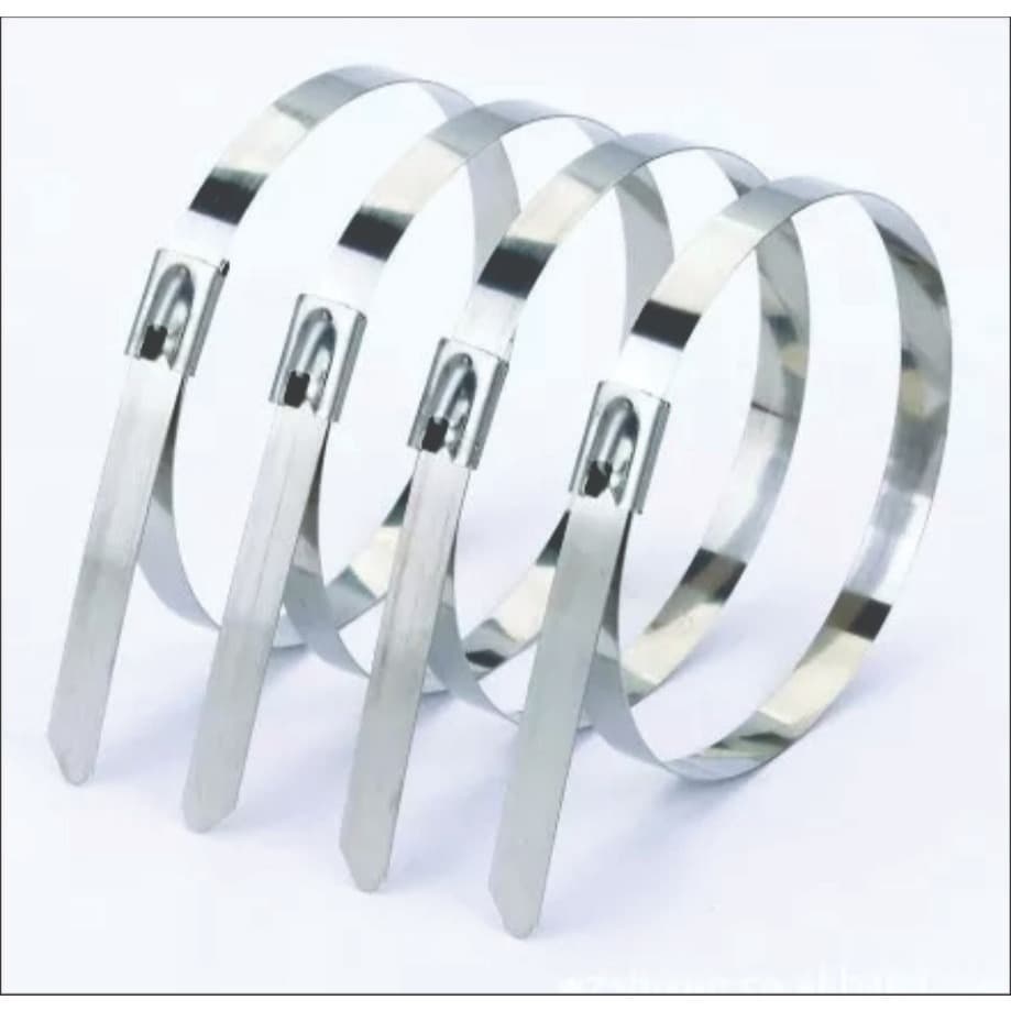Kit 4 Abraçadeiras Aço Inox 35 cm Uso Geral Enforca Gato Termotape Homocinética Não Enferruja