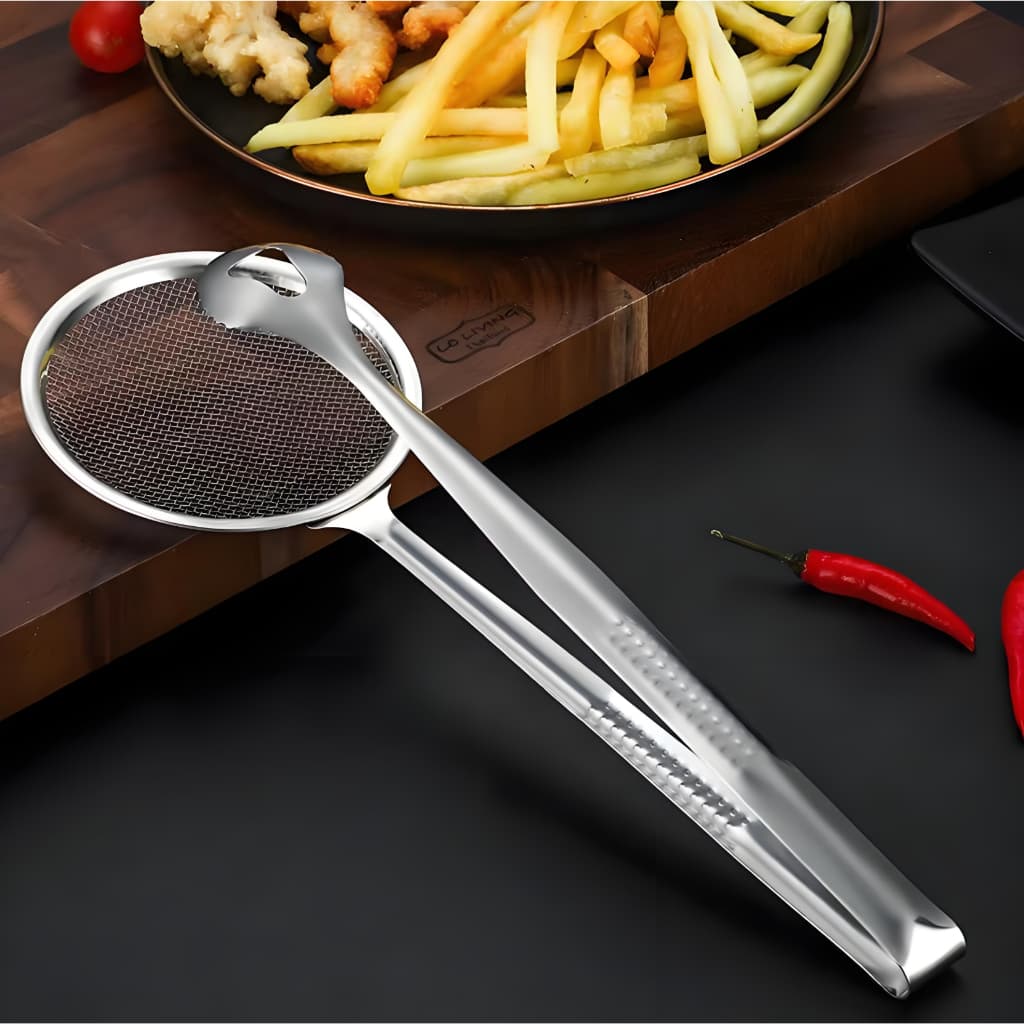 Escumadeira Para Fritura Com Pegador Inox