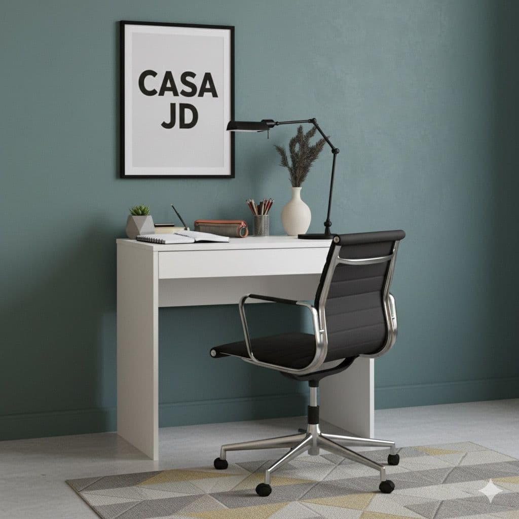 Mesa Multiuso Escrivaninha/Mesa para computador escritório Prisma- Branco