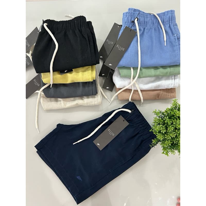 Kit 2 Short Masculino Bermuda em Linho