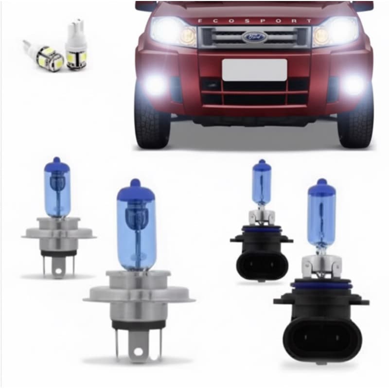 Kit Lampadas Ecosport 2008 2009 2010 2011 2012 Super Brancas