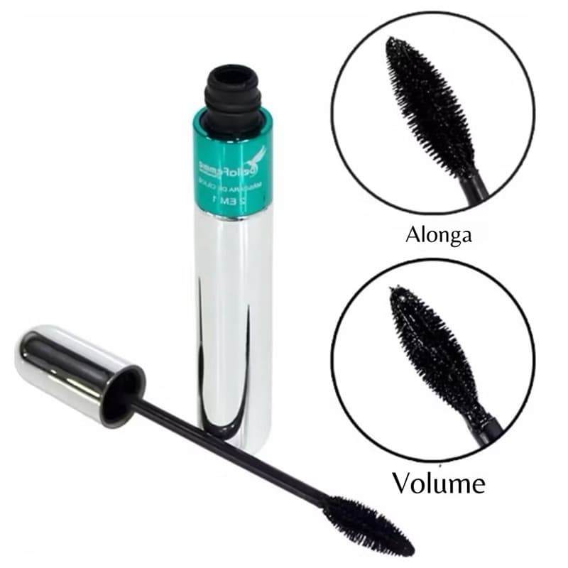 kit de 4 Máscaras de Cílios T&G Tango 2 em 1 4D – Volume e Alongamento, À Prova D’Água, Longa Duração, Preto Intenso