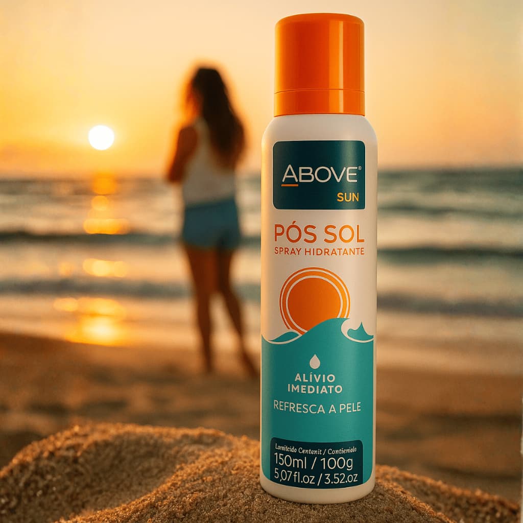 Above Pós Sol Spray Hidratante 150ml Refresca Pele Alívio Imediato