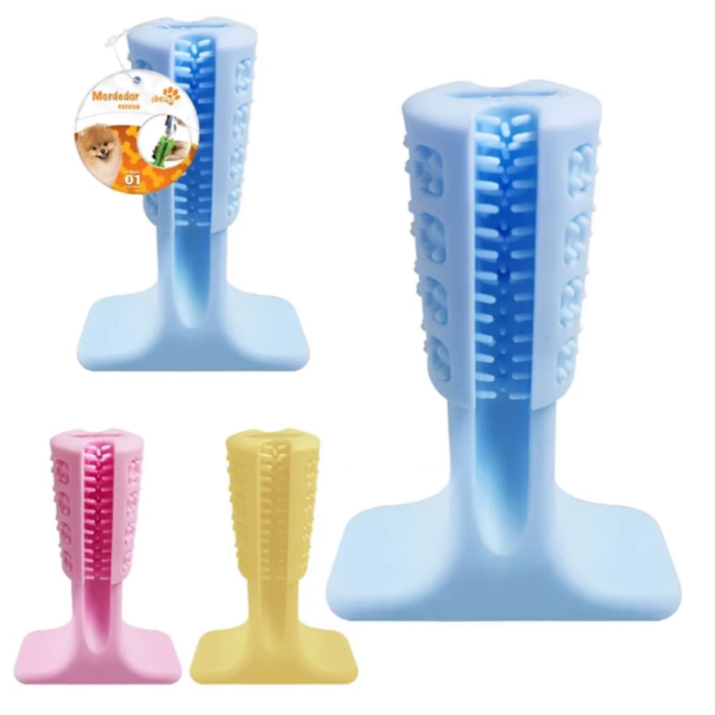 Mordedor Pet Limpa Dentes Cachorro Dental Anti Stress Cães Higiene Bucal Veterinária Interativo Brinquedo Interativo