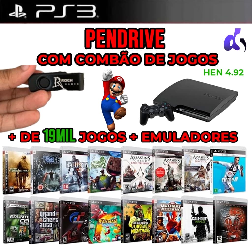 Super Pen-drive com Desbloqueio do HEN PS3