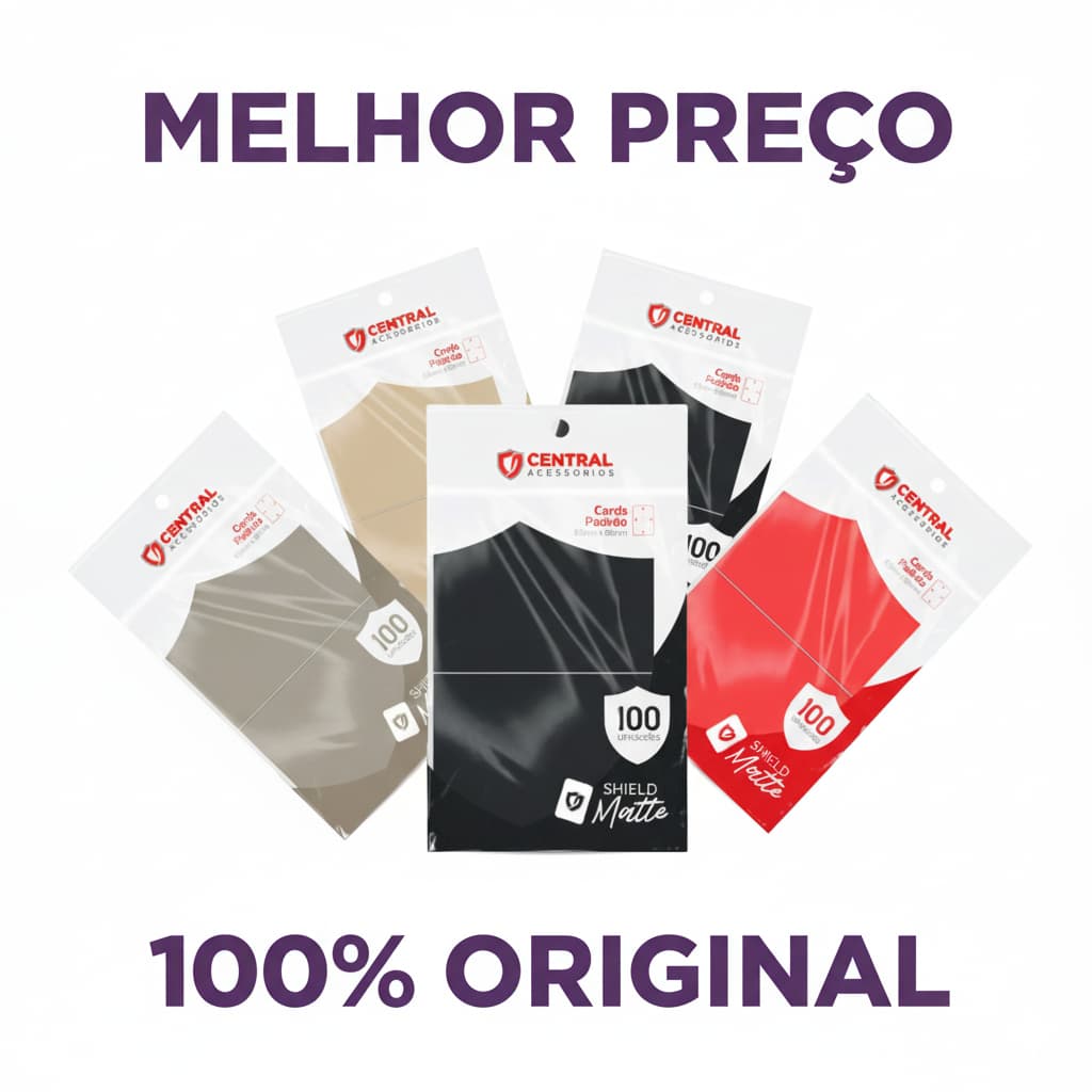 SHIELD MATTE COLORIDO  CENTRAL[PROTETOR DE CARTAS 100% ORIGINAL]