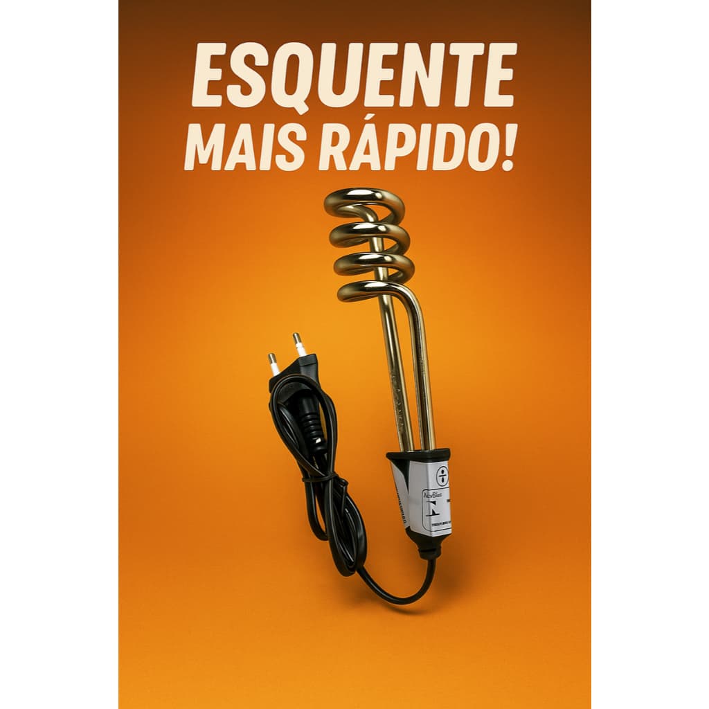 Aquecedor Ebulidor De Água Elétrico Portátil Rabo Quente 500 ou 1000 Watts Mergulhão StarTools