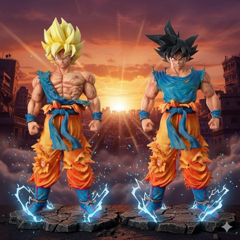 Action Figure Goku Super Sayajin E Normal 27Cm Dragon Ball Banpresto Em PVC