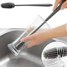 Escova De Lavar Garrafa Copos Multiuso De Silicone Portátil Pronta Entrega Envio Rápido