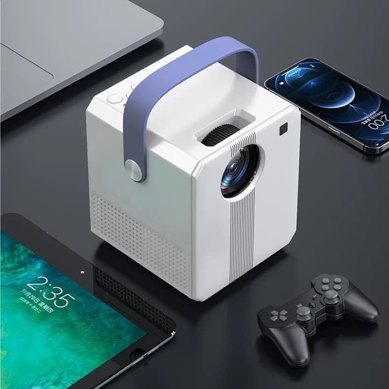 Projetor 4K HD de Grande Tela 150 Polegadas - CY305, WiFi Bluetooth, Suporta Celular, PC e Consoles E5