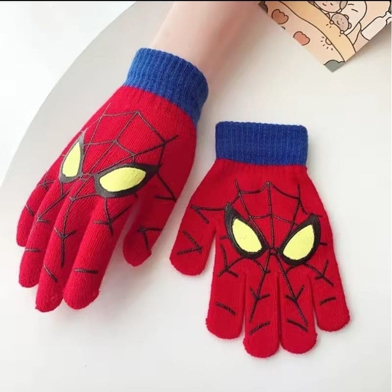 Luvas de inverno homem aranha infantil 5-8 anos.