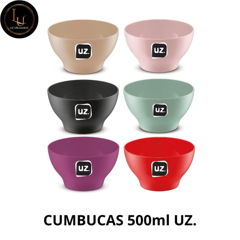 KIT CUMBUCAS 6 ou 12 TIGELAS PREMIUM 500ML UZ 6 ou 12 unid.