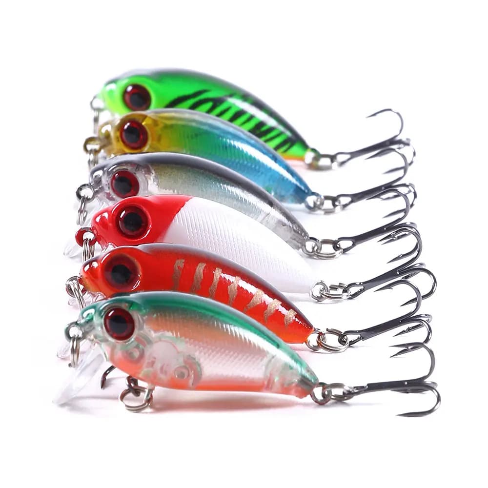 ISCA ARTIFICIAL MEIA ÁGUA/ SUPERFICIE TOPWATER MINI 4CM E 3.5GR TUCUNARÉ, DOURADOS, TRAÍRA, ROBALO