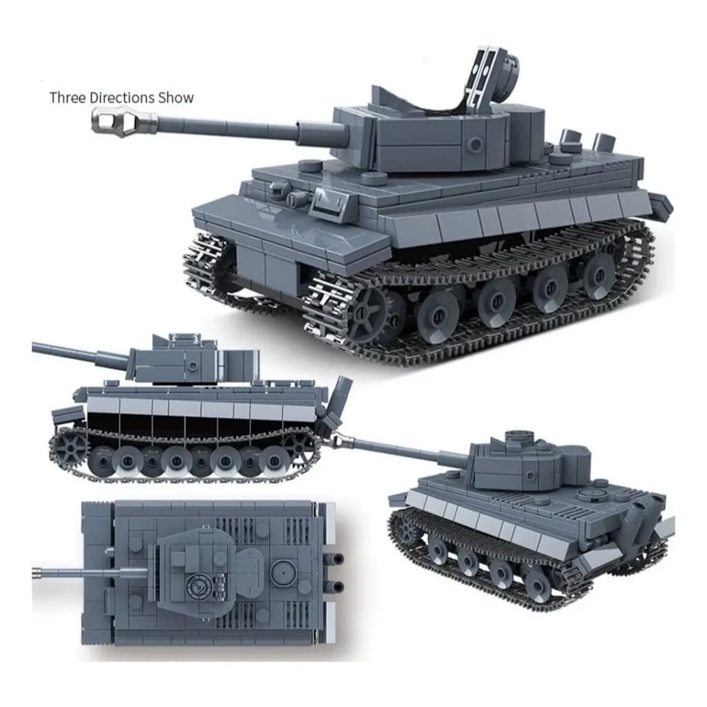 Tanque De Guerra Lego Tiger Ww2 Bloco - 503