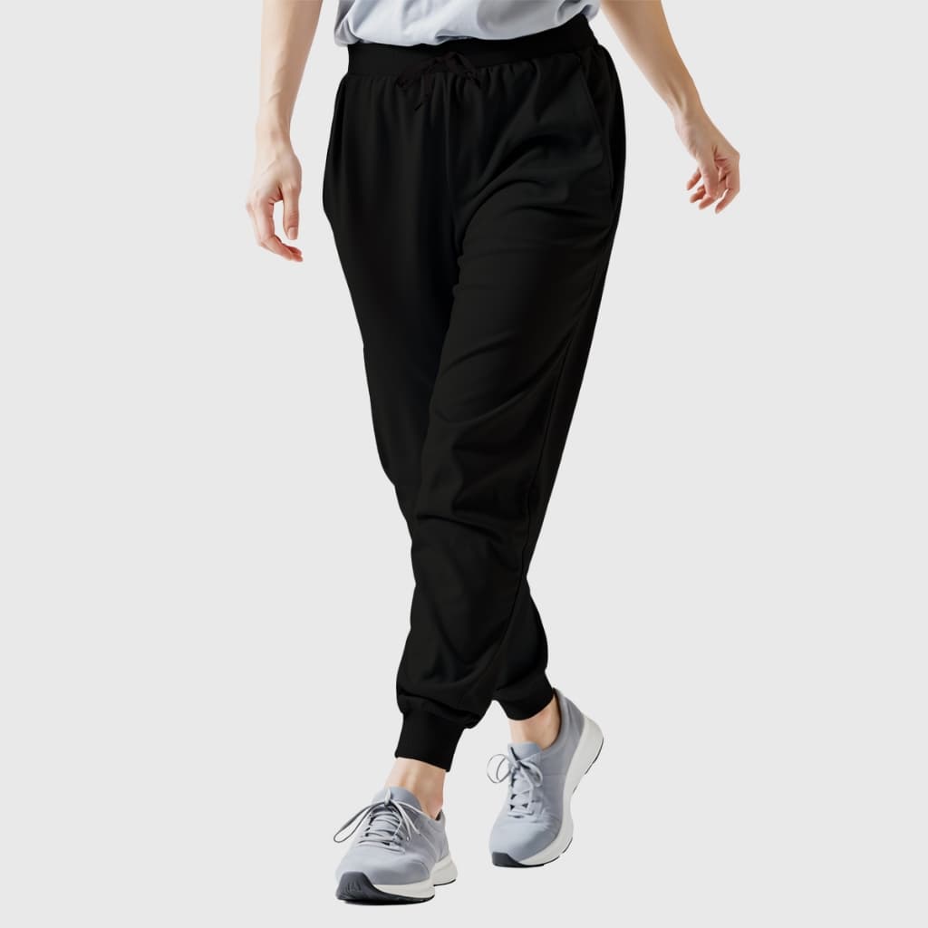 Calça Feminina de Moletom com Bolsos Laterais e Cordão