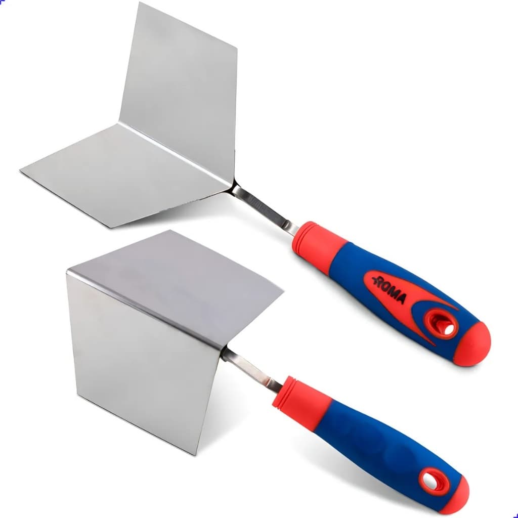 Kit 2 Desempenadeiras de Canto Inox Roma (Interna e Externa)