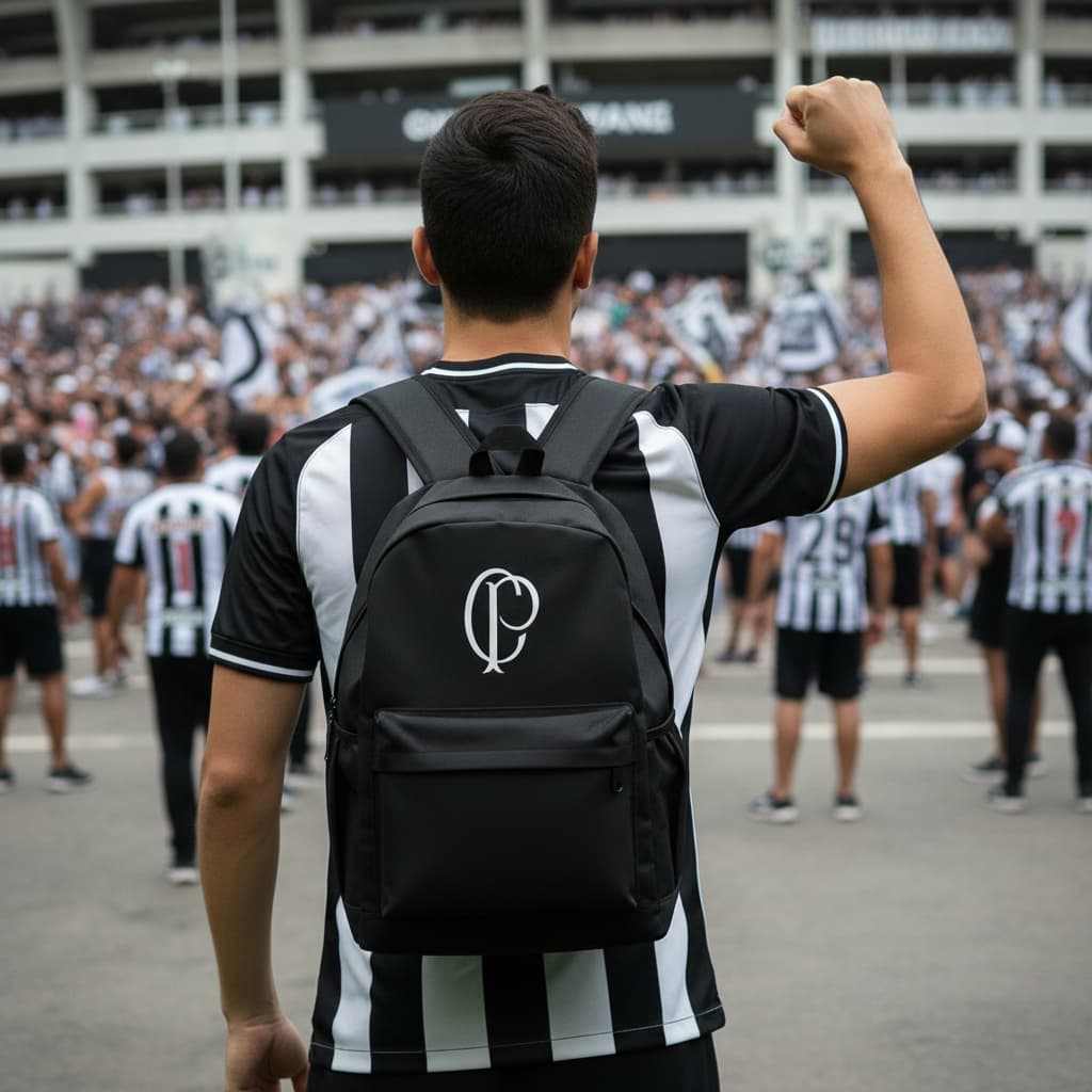 Mochila Lançamento Do Corinthians Masculina Feminina Nova Moda Bolsa Resistente Grande Várias Cores