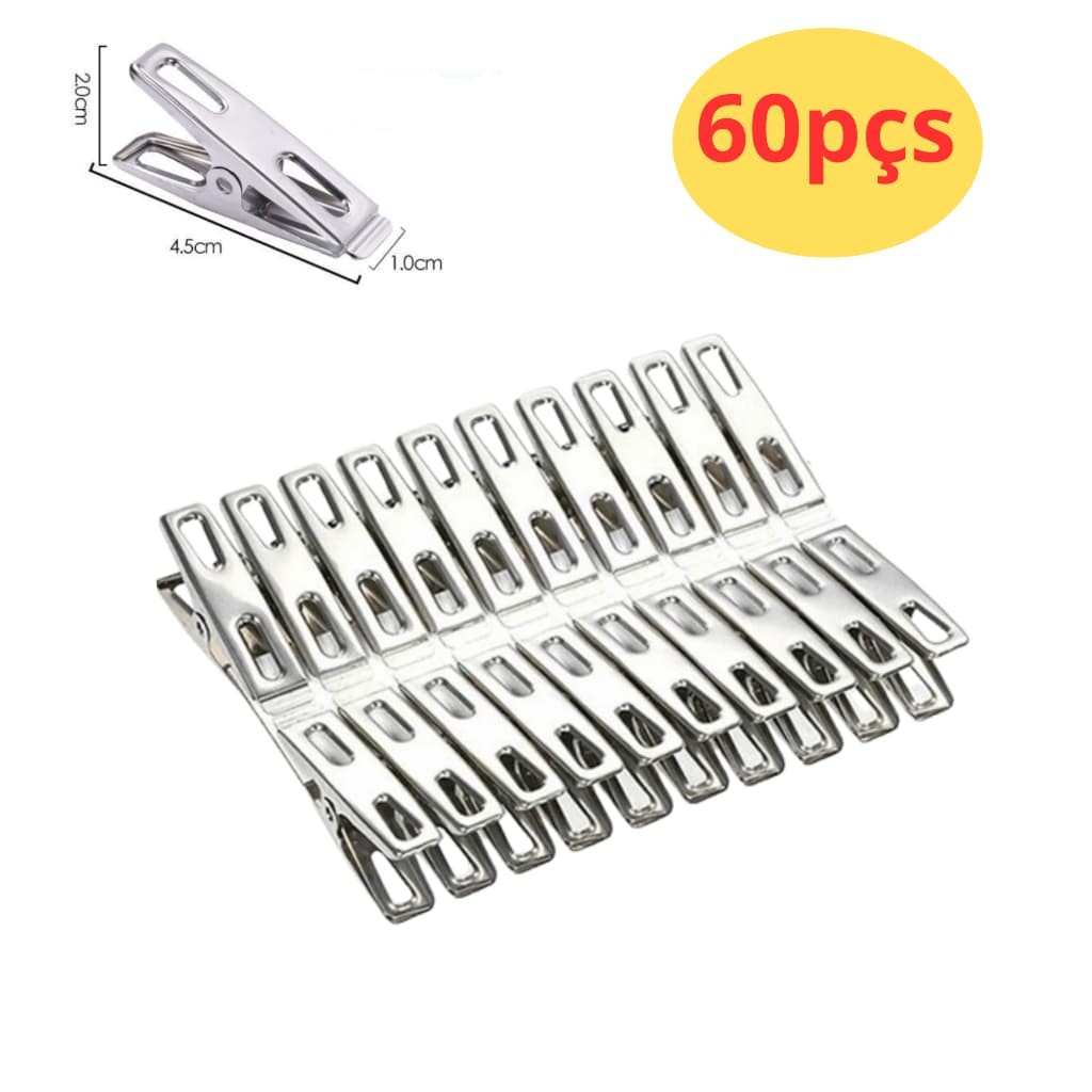 Pregador De Roupas Inox  Prendedor De Roupas Inox