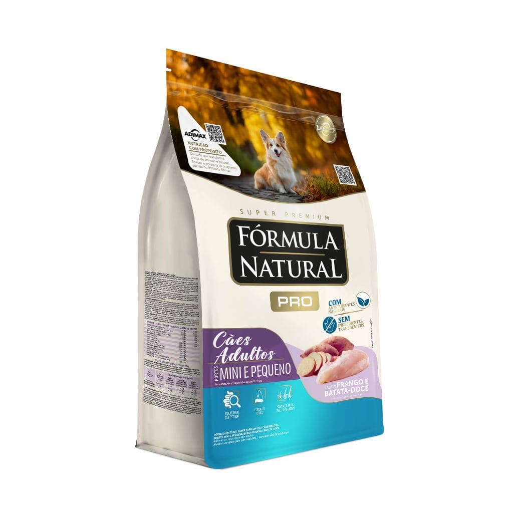 Ração Fórmula Natural Pro Cães Adultos Porte Mini e Pequeno 2,5kg Adimax