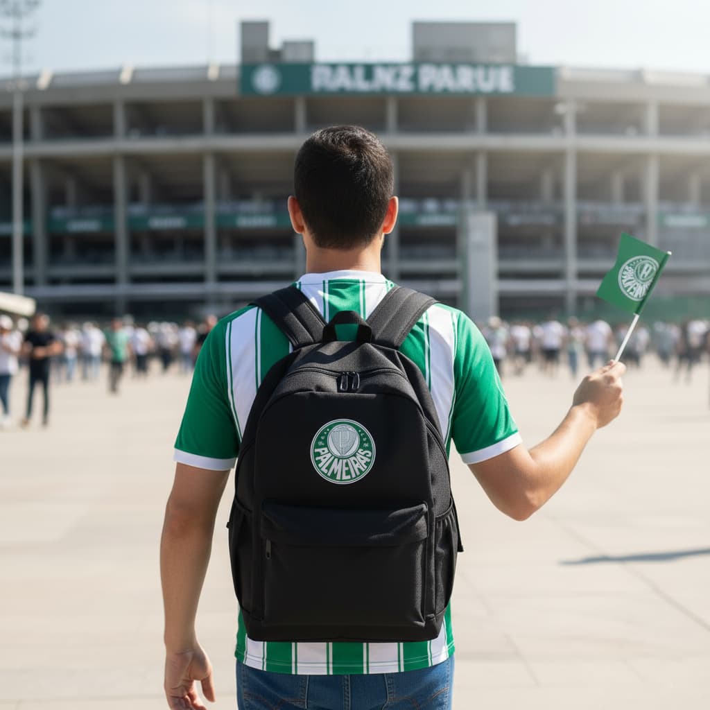 Mochila Alviverde Palestra Bolsa Do Palmeiras Grande Resistente Para Escola Passeio Dia a Dia